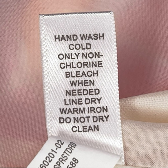 Size 6 Banana Republic Short Sleeve Colorful Dress Pink Orange Red Abstract - Picture 15 of 16